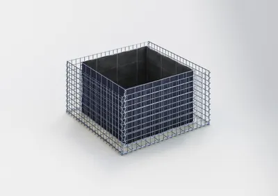 Produktbild von Hochbeet eckig 100 cm x 50 cm x 100 cm (L x H x T), Maschenweite 5 x 5 cm, Wandstärke 10 cm