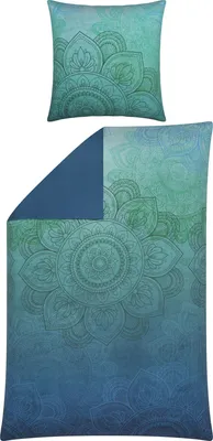 Produktbild von Erwin Müller Wendebettwäsche türkis-blau 1x 135x200 cm + 1x 80x80 cm