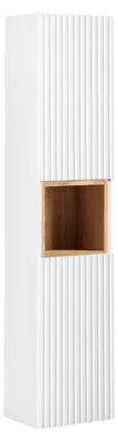 Produktbild von Hängesäule Riva 2 Türen, Weiß und Holzoptik