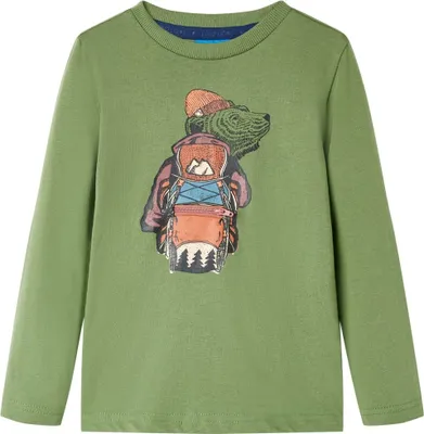 Produktbild von Kinder-Langarmshirt Helles Khaki 104