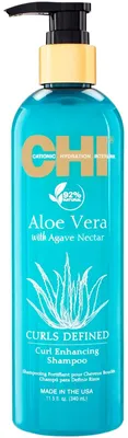 Zdjęcie produktu dla CHI Aloe Vera Curls Defined Curl Enhancing Shampoo odżywczy szampon do włosów kręconych 340 ml
