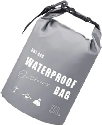 Produktbild von INF Wasserdichte Eimertasche - 5L Schultertasche für Outdoor-Aktivitäten Grau