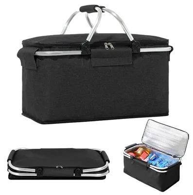 Image de Sac de courses pliable avec isolation, 18 litres