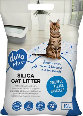 Obrázek produktu pro Duvo Plus Premium Silica stelivo pro kočky 16 litrů