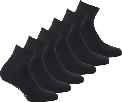 Produktbild von Diadora Uni Socken, 6er Pack - Sportsocken, Baumwolle, Mehrfachpackung, Logo, einfarbig Schwarz 39-42