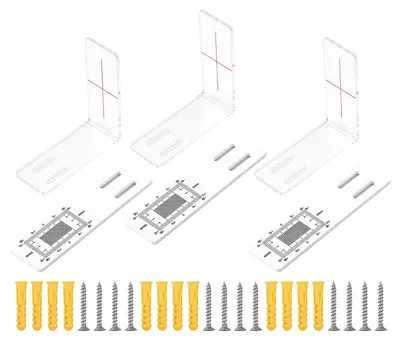 Produktbild von Scheurmonitor Acryl, 3 Stück, L-förmig, für Wandschäden