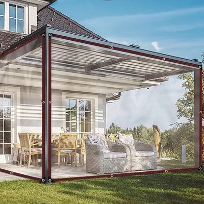 Produktbild von Dekzeil aus dauerhaftem, wasserdichtem Gewebe, 4 x 4m groß, durchsichtig, multifunktional
