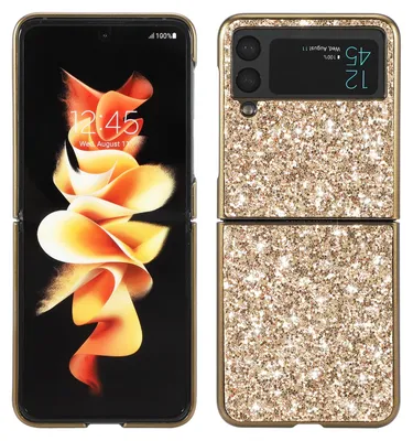 Obrázok produktu pre Pre Samsung Galaxy Z Flip4 5G Glitter Diamond TPU Design Kryt na mobilný telefón Gold
