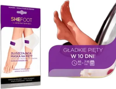Zdjęcie produktu dla Shefoot Maska Na Stopy Złuszczająca Na Zrogowaciałe Pięty