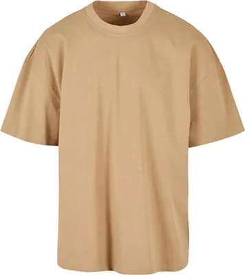 Image de Build Your Brand BY163 | Ultra Heavy Coton Box Tee - T-Shirt Homme - Taille Oversize - Couleur : Union Beige - Taille : S