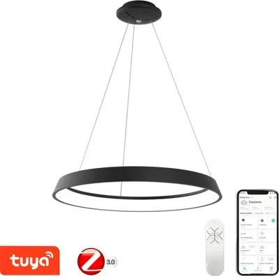 Obrázek produktu pro Immax NEO LIMITADO Smart závěsné svítidlo 80cm 48W černé Zigbee 3.0