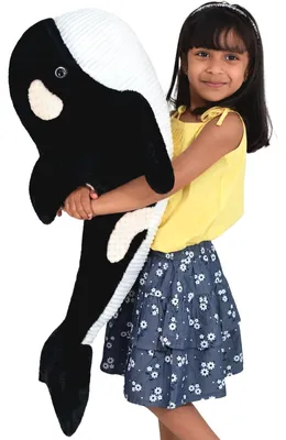 Imagen del producto de Peluche gigante de orca, 80 cm