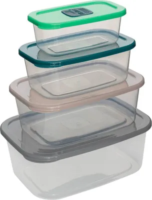 Produktbild von 5 five simply smart - Set aus 4 vorratsdosen mit mikrowellenventilen