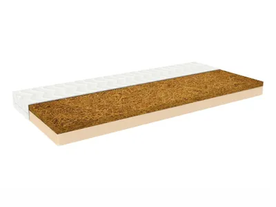 Produktbild von Kinderbettmatratze NATY 60 cm x 120 cm aus Naturschaum und Seegras