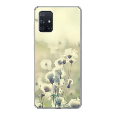 Produktbild von MuchoWow® Handyhülle Schutzhülle Hülle für Samsung Galaxy A51 5G Blumen - Feld - Weiß Silikon Softcase Handy Hülle - Abbildung