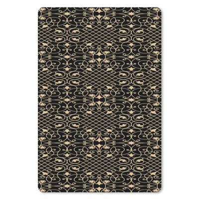 Produktbild von MuchoWow® Mauspad Mousepad Muster - Abstrakt - Gold - Jahre 20s 18x27 cm - Mousepads - Maus Mat - Pad - Mausunterlage