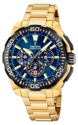 Produktbild von Festina Herrenuhr Chrono Bike Armbanduhr Edelstahl gold UF20727/1