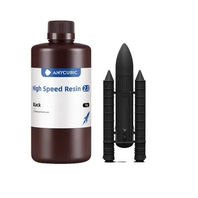 Obrázek produktu pro Vysokorychlostní pryskyřice, rychlé vytvrzení, vysoká pevnost a odolnost, 2.0 Black 1KG