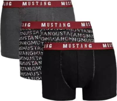 Produktbild von Mustang Herren Boxershorts Baumwolle 3 Stück 4155, XXL