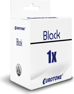 A product box for a black ink cartridge.