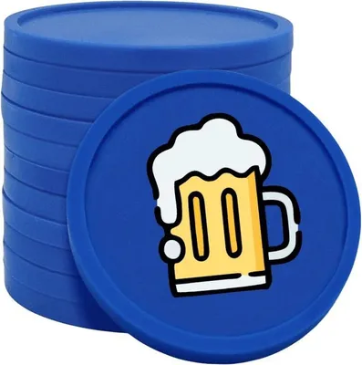 Immagine prodotto di CombiCraft Monete Birra / Monete Consumo Blu scuro - Ø29mm - 100 pezzi