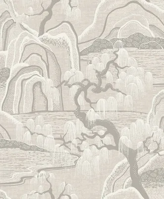 Immagine prodotto di Carta da parati Borastapeter paesaggio boscoso beige - 660321 - 53 cm x 10,05 m