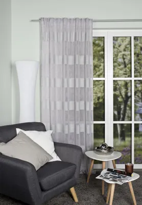 Produktbild von Home Wohnideen Fertigschal Querstreifen Chenille 085091-0305 H x B 245 x 140 cm Grau