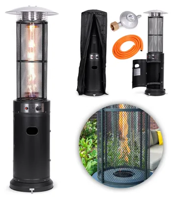 Image de MultiGarden BYH-D-PC Chauffage de terrasse au gaz 11 kW + régulateur, tuyau, housse