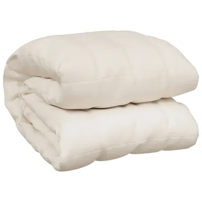 Obrázok produktu pre Záťažová prikrývka bledokrémová 220x240 cm 15 kg látka