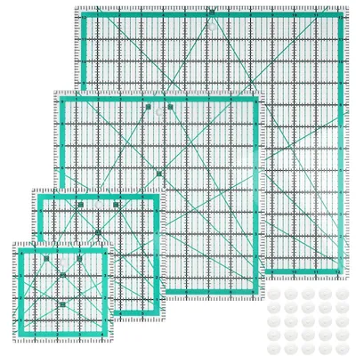 Obrázek produktu pro Sada čtyř čtvercových pravítek pro quilting a šicí projekty