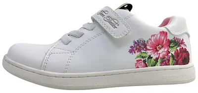 Image de Tom Tailor - Chaussures pour filles, chaussures basses, à scratch, blanches, pour le quotidien