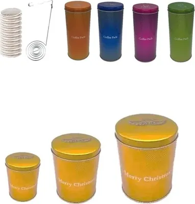 Produktbild von James Premium Kaffee-Paddosen Set + plus 4 Padlifter +3 Geschenkdosen…