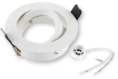 Einbau Strahler Rahmen weiß schwenkbar Decke LED Halogen Leuchten 230V SEBSON