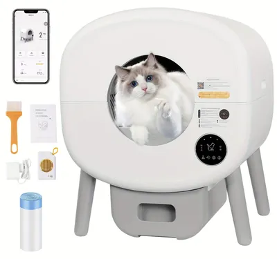 Immagine prodotto di Lettiera per gatti - Toilette per gatti - Lettiera per gatti autopulente - Lettiera per gatti automatica - Lettiera per gatti con controllo tramite app