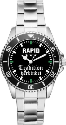 Produktbild von KIESENBERG Herrenuhr Armbanduhr Rapid Geschenk Fan Artikel Zubehör Fanartikel Analog Quartz Uhr 2391