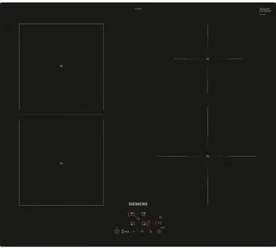 Image de Plaque de cuisson induction Siemens IQ500, 4 feux, 60 cm, 4600W, Commandes tactiles