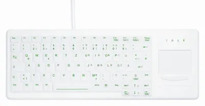 Productafbeelding van Hygiënisch compact toetsenbord met touchscreenfunctionaliteit