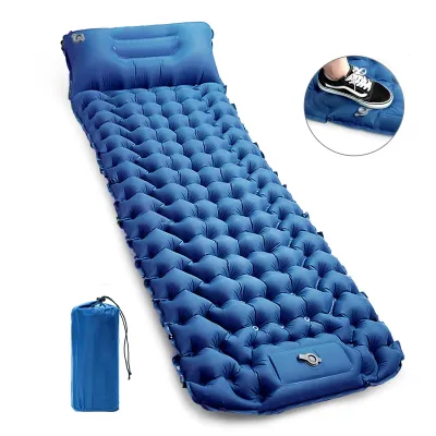 Produktbild von CALIYO Isomatte, Camping Isomatte, IsomatteUltraleicht Outdoor, Ultraleicht und mit Der Integrierten Fußpumpe Einfach Aufzublasen,mit Kissen Isomatte