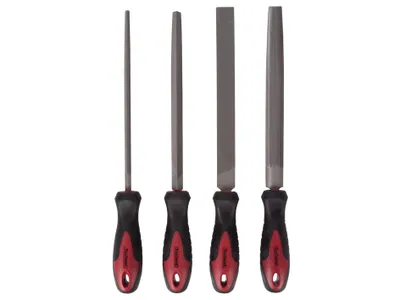 Produktbild von Set mit Stahlfeilen - 20 cm/8" - 4 Stück.