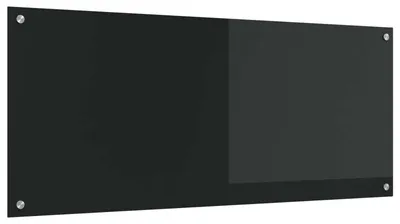 Obrázek produktu pro Kuchyňský obklad Černá 120 x 50 cm tvrzené sklo
