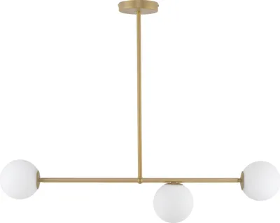 Zdjęcie produktu dla Lampa sufitowa minimalistyczna złota nowoczesna trzy szklane kule Gama 3xG9 12W Sigma Lighting