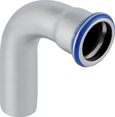 Produktbild von Geberit GE Mapress Edelstahl Bogen, 90 Gr., Einschubende, d76,1mm, 1 Stk.