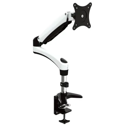 Immagine prodotto di Supporto da tavolo ergonomico JENIMAGE FD121TK - 1 monitor: inclinazione da -90 a +85 gradi, rotazione di 180 gradi, orientamento di 360 gradi, per schermi da 15 a 27 pollici