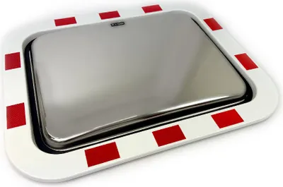 Produktbild von Edelstahl - Verkehrsspiegel mit Reflektoren   x  x  - Stainless steel - Außenbereich - CMRH19CY68R0
