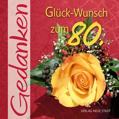 Produktbild von Glück-Wunsch zum 80.