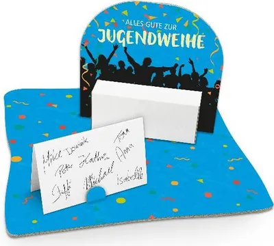 Produktbild von itenga Geldgeschenk Verpackung Jugendweihe mit Bodenplatte und Geschenkkarte