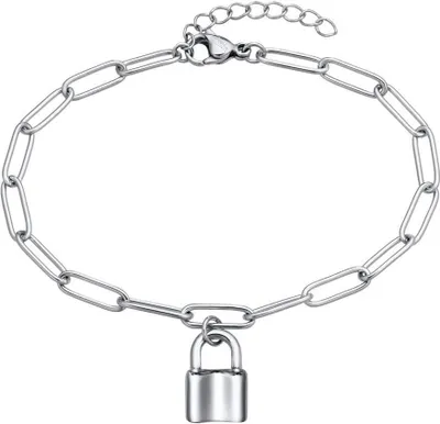 Produktbild von JEWLIX Gliederarmband Liebeschloss für Damen aus Edelstahl