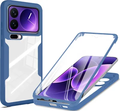 Produktbild von 360° Grad Hülle für Xiaomi 17 Pro Rundum vollschutz Integriertem Displayschutz Blau
