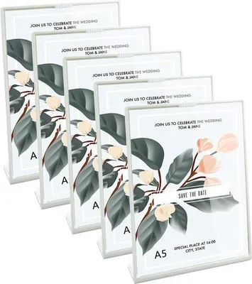 Produktbild von Famanu Tischständer A5 Transparent - 5 Stück