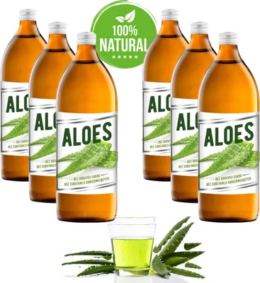 Obrázek produktu pro 6l šťáva z aloe vera neředěná 100% premium 6 x 1 litr